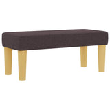 Letto a molle con materasso Marrone scuro 80 x 200 cm Tessuto