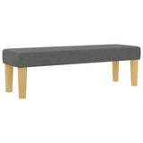 Letto a molle con testiera Grigio scuro 190 x 140 cm Tessuto