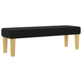 Letto a molle con testiera Nero 200 x 140 cm Tessuto