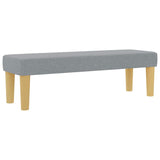 Letto a molle con testiera Grigio chiaro 200 x 160 cm Tessuto