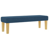 Letto a molle con testiera Blu 200 x 200 cm Tessuto
