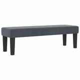 Letto a molle con testiera Grigio scuro 200 x 140 cm Velluto