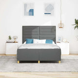 Struttura del letto Grigio scuro 140 x 200 cm Tessuto