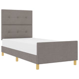 Struttura del letto con testiera Talpa 100 x 200 cm Tessuto