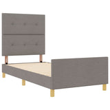 Struttura del letto con testiera Talpa 100 x 200 cm Tessuto