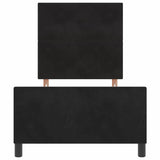 Letto a molle con testiera Nero 100 x 200 cm Velluto