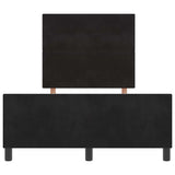 Letto a molle con testiera Nero 120 x 200 cm Velluto