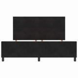 Letto a molle con testiera Nero 180 x 200 cm Velluto