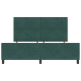Letto a molle con testiera Verde Scuro 180 x 200 cm Velluto