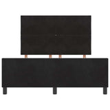 Letto a molle con testiera Nero 140 x 190 cm Velluto
