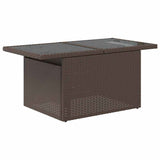 Set Divano da Giardino 7 pcs Marrone Rattan in Polipropilene