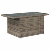 Set Divano da Giardino 5 pcs Grigio Rattan in Polipropilene