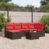 Set Divano da Giardino con cuscino con archiviazione polyrattan