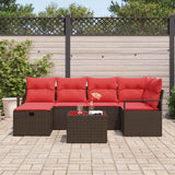 Set Divano da Giardino con cuscino con archiviazione polyrattan