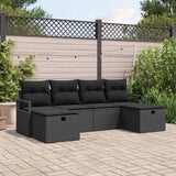 Set di divani con cuscino 5 pcs polyrattan