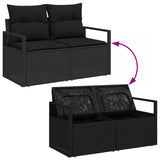 Set di divani con cuscino 5 pcs polyrattan