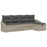 Set di divani con cuscino 6 pcs polyrattan