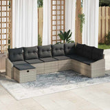 Set di divani con cuscino 9 pcs polyrattan