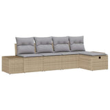 Set di divani con cuscino 5 pcs polyrattan