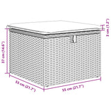 Set Divano da Giardino con cuscino 6 pcs Grigio Poly Rattan