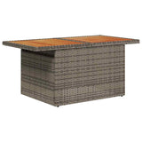 Set Divano da Giardino 7 pcs Grigio polyrattan
