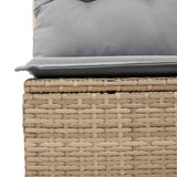 Set Divano da Giardino 8 pcs Beige polyrattan