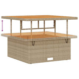 Set Divano da Giardino con cuscino 13 pcs beige e panna