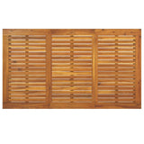 Set da Pranzo per Giardino 5 pcs Nero Legno di Acacia Massello