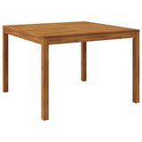 Set da Pranzo per Giardino 3 pcs Nero Legno di Acacia Massello