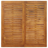 Set da Pranzo per Giardino 3 pcs Nero Legno di Acacia Massello
