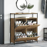 Mobile per scarpe Rovere artigianale 100 x 34 x 112 cm