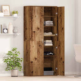 Highboard Legno vecchio 80 x 35 x 180 cm Legno truciolato