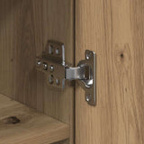 Highboard 80 x 35 x 180 cm Legno truciolato rovere artigianale