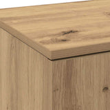 Highboard 80 x 35 x 180 cm Legno truciolato rovere artigianale