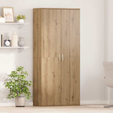 Highboard 80 x 35 x 180 cm Legno truciolato rovere artigianale