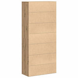 Highboard 80 x 35 x 180 cm Legno truciolato rovere artigianale
