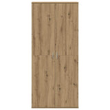 Highboard 80 x 35 x 180 cm Legno truciolato rovere artigianale