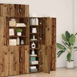 Credenza 2 pcs Legno vecchio 50 x 42,5 x 185 cm