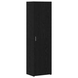 Credenza Rovere Nero 50 x 42,5 x 185 cm