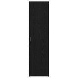 Credenza Rovere Nero 50 x 42,5 x 185 cm