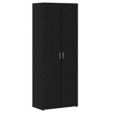 Credenza Rovere Nero 70 x 42,5 x 185 cm