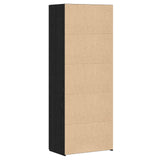 Credenza Rovere Nero 70 x 42,5 x 185 cm