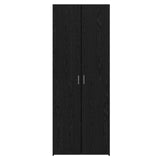 Credenza 2 pcs Rovere Nero 70 x 42,5 x 185 cm