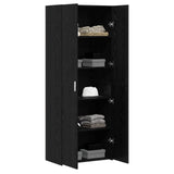 Credenza 2 pcs Rovere Nero 70 x 42,5 x 185 cm