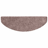 Tappetini per scale autoadesivi 20 pz 65x21x4 cm Marrone Chiaro semicircolari grandi