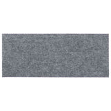 Tappetini per scale autoadesivi 30 pz 60x25 cm Grigio chiaro Rettangolari