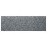 Tappetini per scale autoadesivi 20 pz 65x21x4 cm Grigio chiaro bordo rettangolare
