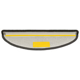 Tappetini per scale 30 pz 56x17x3 cm Grigio scuro Semicircolari