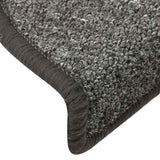 Tappetini per scale 30 pz 56x17x3 cm Grigio scuro Semicircolari