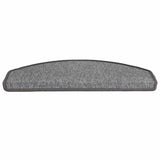 Tappetini per scale 30 pz 65x24x4 cm Grigio scuro Semicircolari Grandi